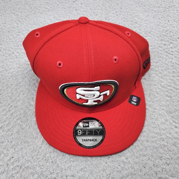 San Francisco 49ers Hat Cap Snap Back Red NFL Football Mens New Era 9FIFTY OSFM - Picture 2 of 14